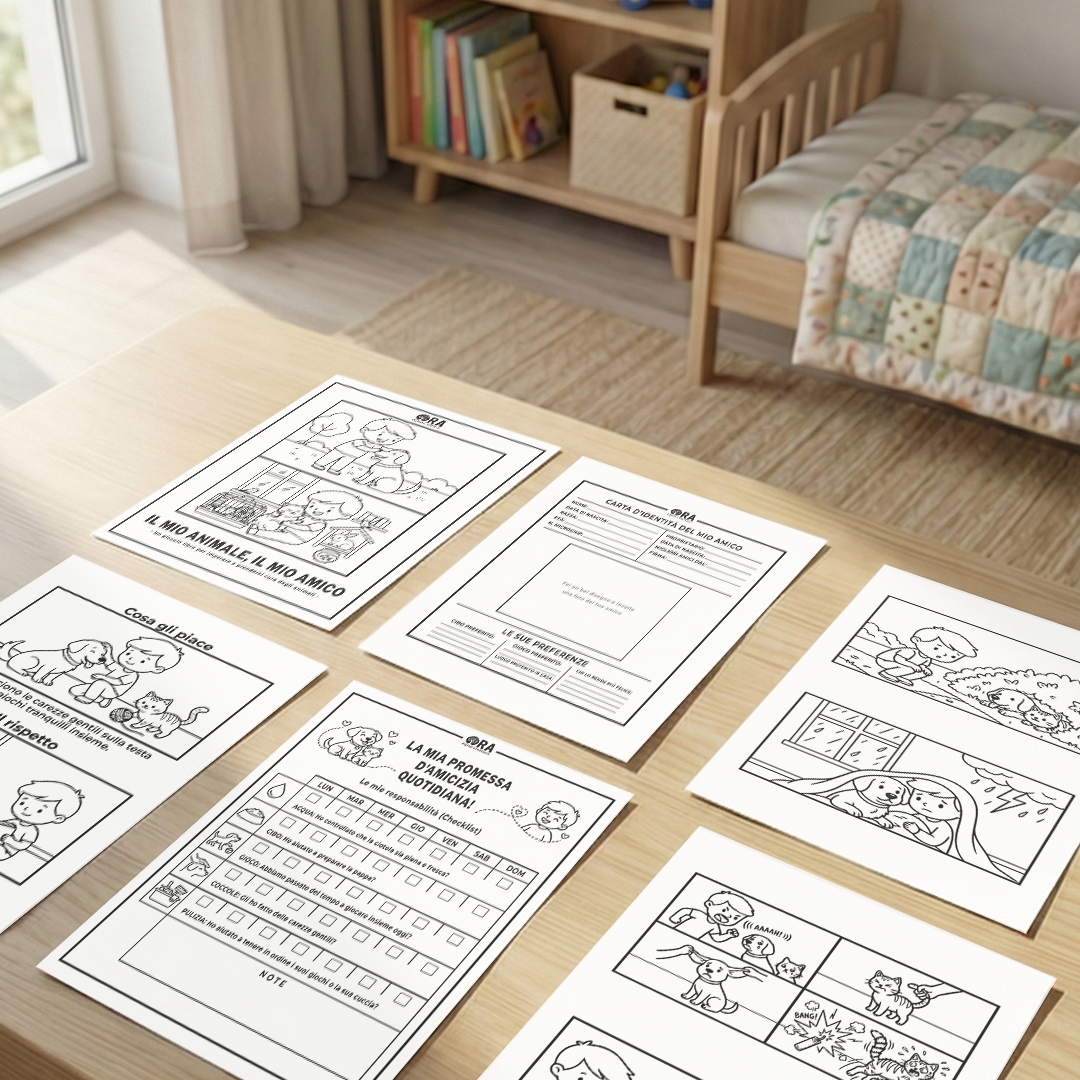 Il Mio Animale, Il Mio Amico — Libro Illustrato + Attività per Bambini 3-6 anni (PDF Digitale)