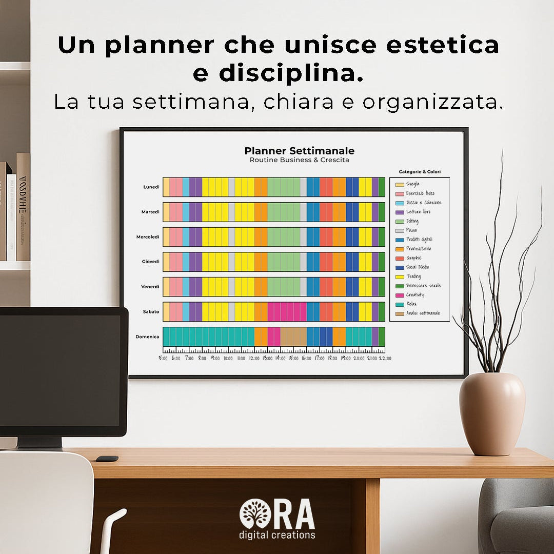 Planner Settimanale – Business & Growth Routine (A3) – EN / ES / IT