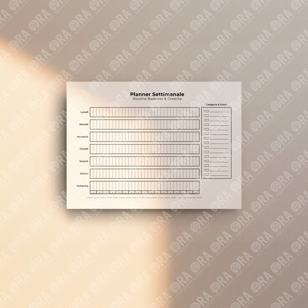 Business & Growth Routine – Digital Planner Pack (A4 + A3) – EN / ES / IT